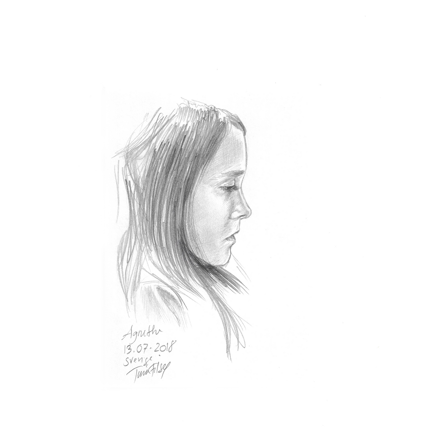 Illustrationer: Portræt af Agnethe (PRIVATEJE)