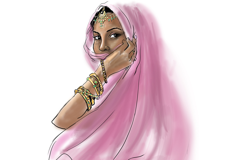 Aladdin illustration - Tegning for kunde (SOLGT)