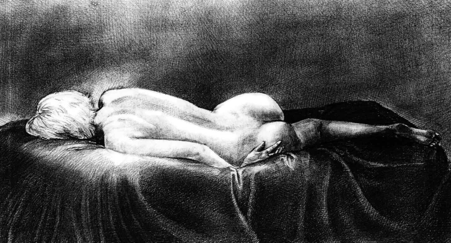 Illustration: Croquis Liggende dame (PRIVATEJE)