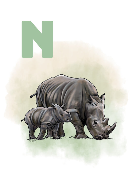 014 N Næsehorn - Grøn