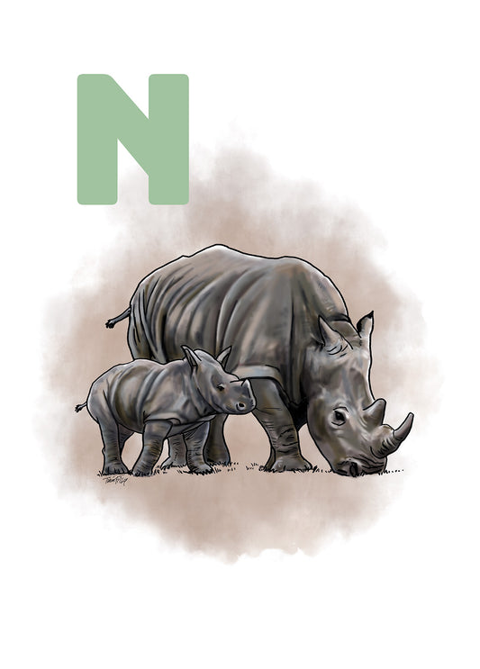 014 N Næsehorn - GRÅ